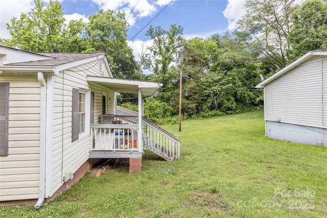 102 Lanier St, Mount Holly, NC 28120 - view of green lawn featuring view of wooded area