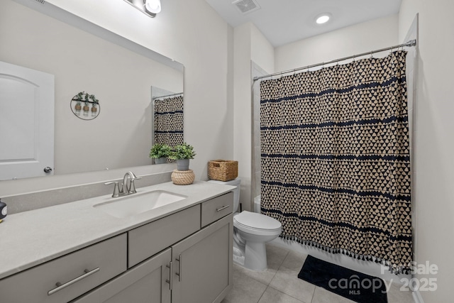 20307 Creek Bend Edge Ct Unit 10, Matthews, NC 28105 - full bath with vanity, tile patterned flooring, and shower / bath combo with shower curtain