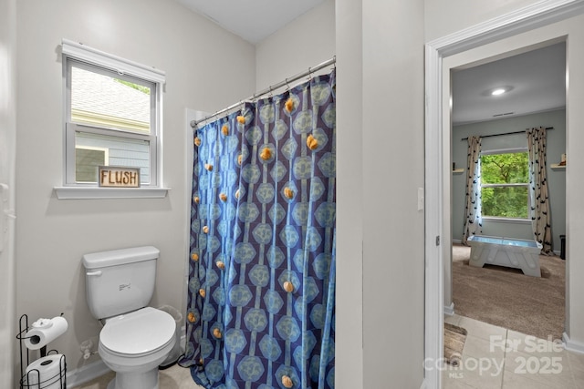20307 Creek Bend Edge Ct Unit 10, Matthews, NC 28105 - full bath with toilet and curtained shower