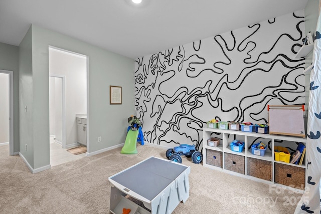 20307 Creek Bend Edge Ct Unit 10, Matthews, NC 28105 - rec room with carpet and baseboards