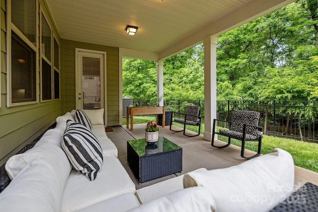 20307 Creek Bend Edge Ct Unit 10, Matthews, NC 28105 - view of patio with an outdoor hangout area