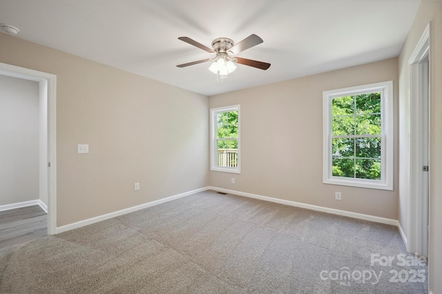 528 S Caldwell St, Salisbury, NC 28144 - carpeted spare room with ceiling fan and a smoke detector