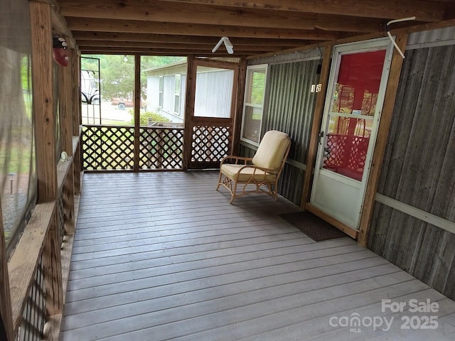 view of sunroom / solarium