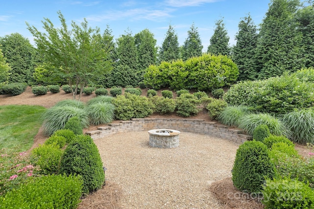 2026 Thatcher Way, Fort Mill, SC 29715 - view of patio / terrace featuring a fire pit