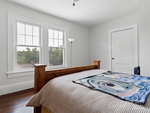 6 Woodley Ave, Asheville, NC 28804 - bedroom with wood finished floors, multiple windows, and baseboards