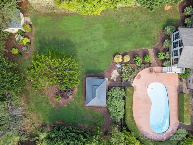 389 Ponderosa Cir, Mooresville, NC 28117 - aerial view of a pool area