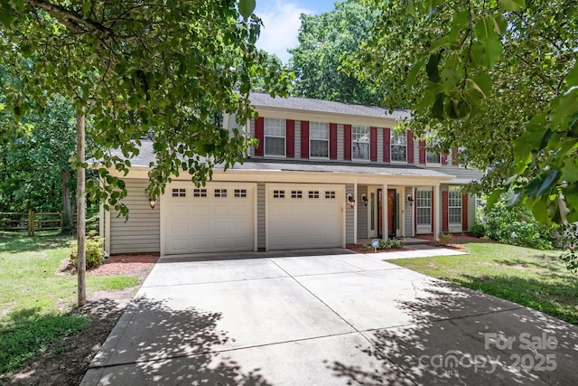 10327 Shelter Rock Ct, Charlotte, NC 28214 - colonial-style house featuring driveway, a garage, and roof with shingles