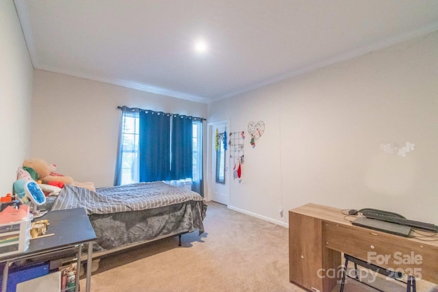 1811 Continental Dr, Albemarle, NC 28001 - bedroom with carpet flooring and ornamental molding