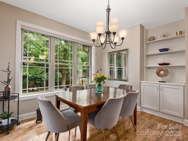 4 Alsatian Ln, Asheville, NC 28805 - dining room featuring a chandelier, plenty of natural light, and light wood-style floors