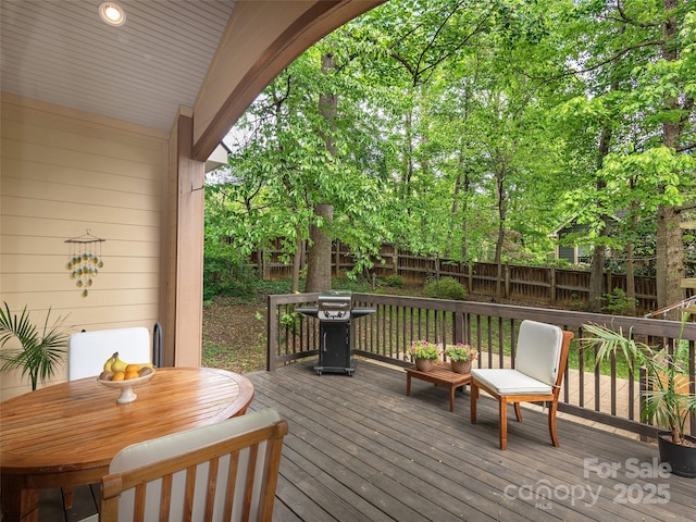 4 Alsatian Ln, Asheville, NC 28805 - deck featuring a grill