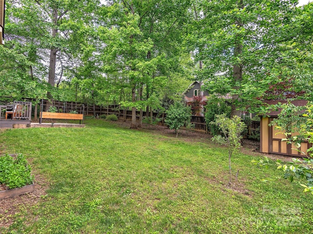 4 Alsatian Ln, Asheville, NC 28805 - view of yard with a vegetable garden