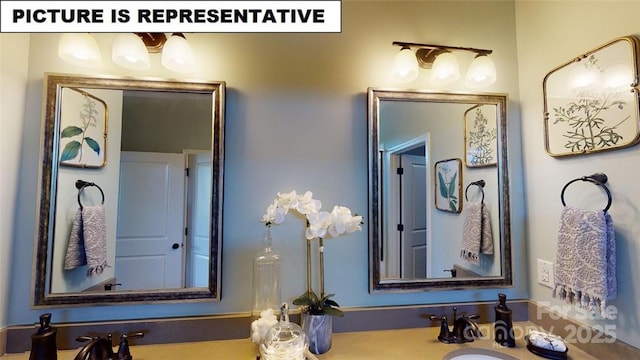 bathroom with vanity