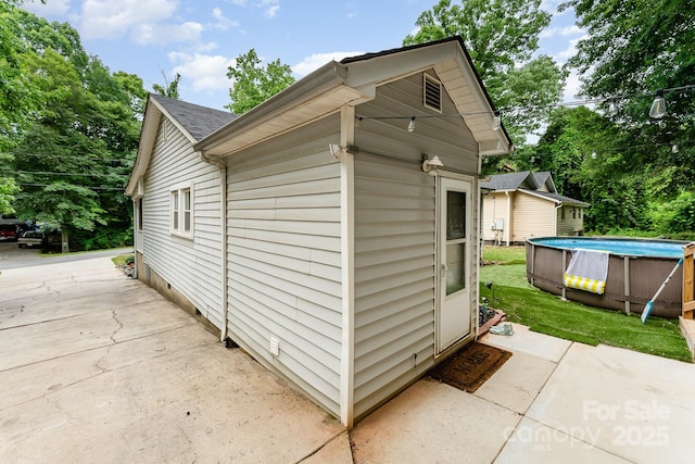 107 Oakland Rd, Belmont, NC 28012 - view of outbuilding featuring an outdoor pool