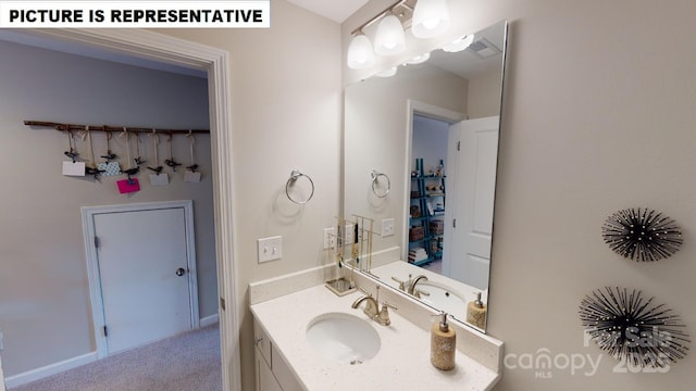 bathroom with vanity