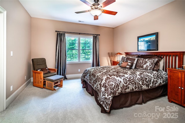 122 Sleepy Cove Trl, Mooresville, NC 28117 - bedroom featuring carpet, baseboards, and ceiling fan