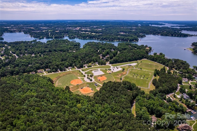 122 Sleepy Cove Trl, Mooresville, NC 28117 - drone / aerial view of a large body of water and a forest
