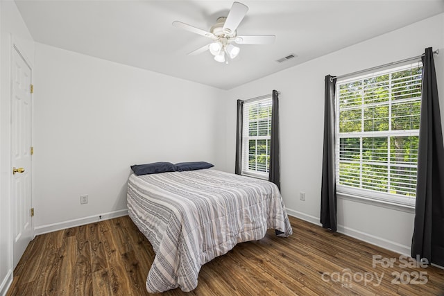 220 Glenville Dr, Fort Mill, SC 29715 - bedroom with wood finished floors and a ceiling fan