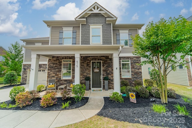 515 Lizzie Ln, Fort Mill, SC 29708 - craftsman inspired home with a porch and stone siding