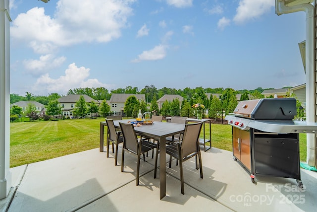 515 Lizzie Ln, Fort Mill, SC 29708 - view of patio featuring outdoor dining space, a residential view, and grilling area