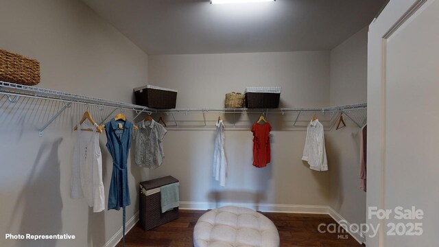 106 Noah Ln, Troutman, NC 28166 - spacious closet with wood finished floors