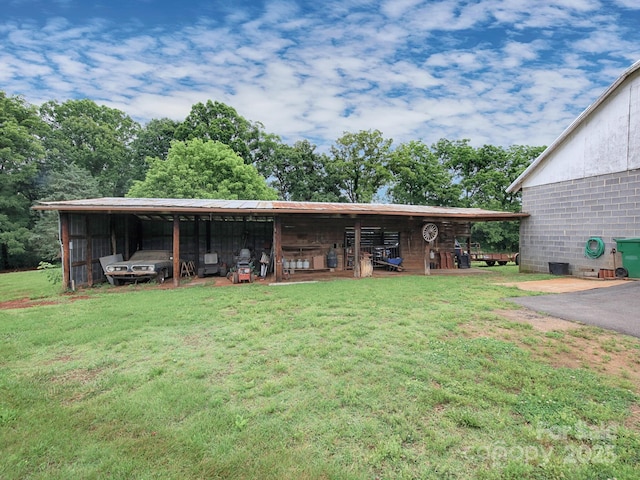 269 Johnson Dairy Rd, Mooresville, NC 28115 - view of pole building with a lawn