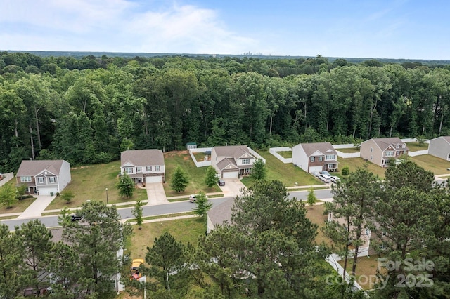 413 Wheat Field Dr, Mount Holly, NC 28120 - aerial perspective of suburban area featuring a heavily wooded area