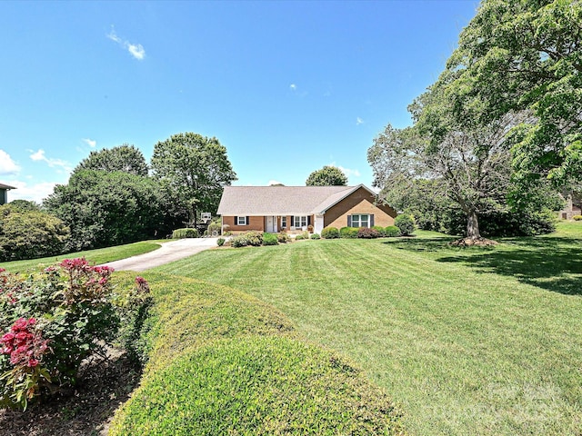 202 Cameron Dr, Kings Mountain, NC 28086 - ranch-style home featuring a front yard and concrete driveway