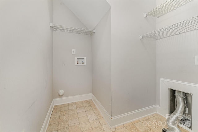 140 Wintergreen Ct, Lexington, NC 27295 - laundry area with hookup for a washing machine, baseboards, and gas dryer hookup