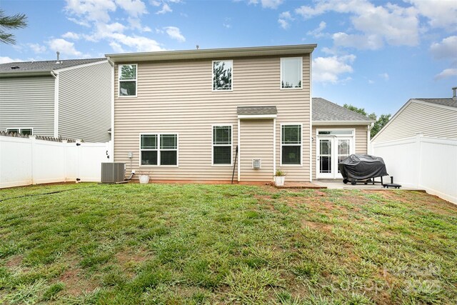 140 Wintergreen Ct, Lexington, NC 27295 - back of house with central air condition unit and a patio