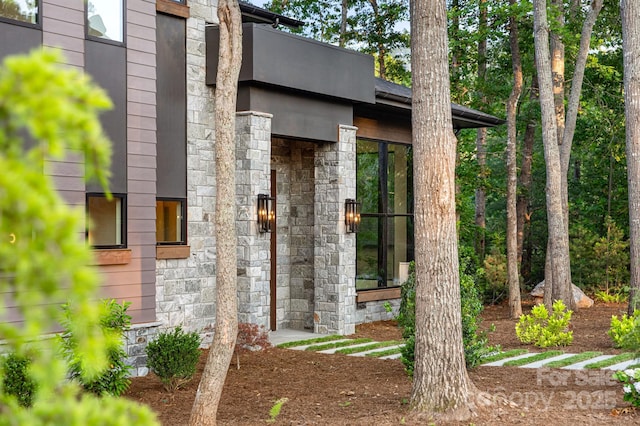 78 Running Creek Trl Unit 93, Arden, NC 28704 - property entrance with stone siding