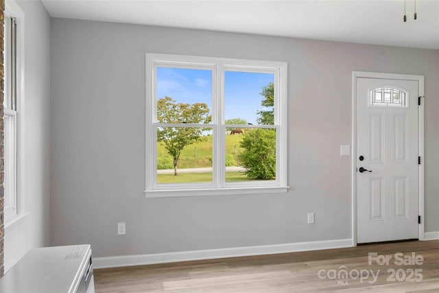 428 Jackson Rd, Fletcher, NC 28732 - entrance foyer with light wood-style floors and baseboards