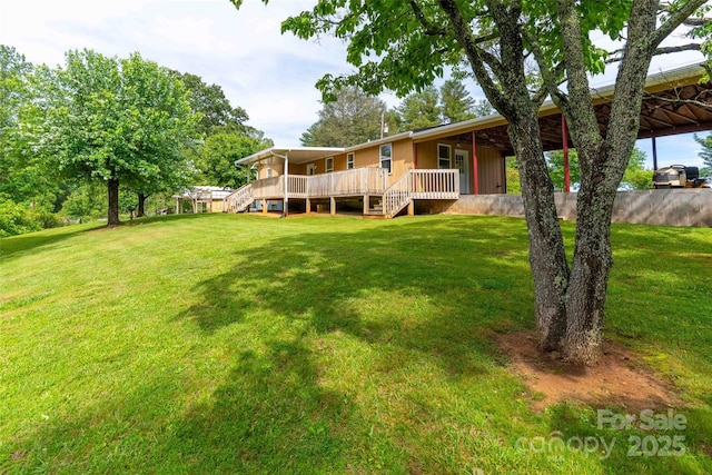 428 Jackson Rd, Fletcher, NC 28732 - rear view of property featuring a lawn and stairway