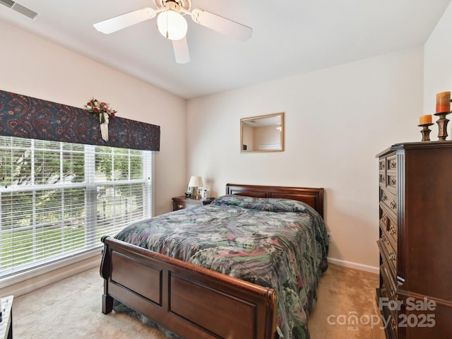 1564 Trippett St NW, Concord, NC 28027 - bedroom featuring light carpet, a ceiling fan, and baseboards