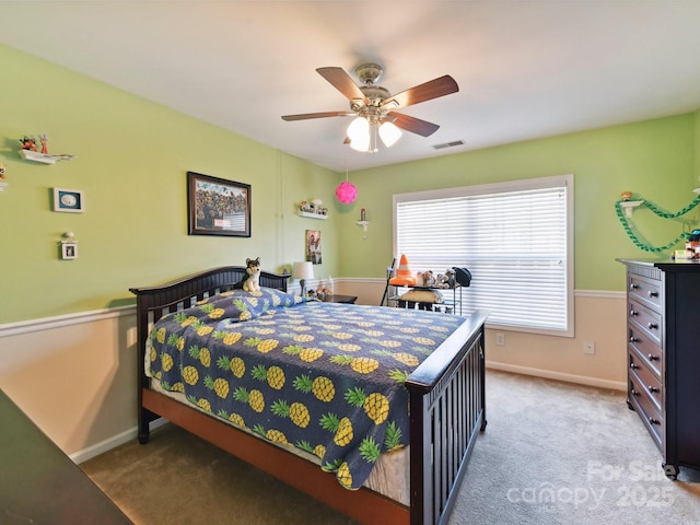 1564 Trippett St NW, Concord, NC 28027 - bedroom featuring carpet, baseboards, and a ceiling fan