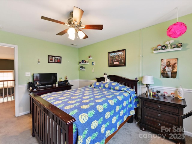 1564 Trippett St NW, Concord, NC 28027 - bedroom featuring carpet floors, a ceiling fan, and baseboards