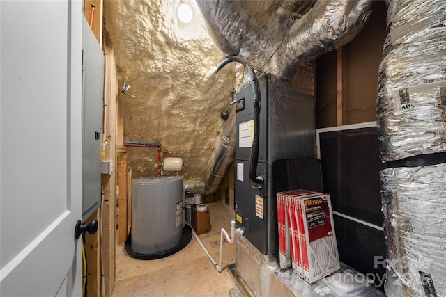 204 Maple Ave, Marion, NC 28752 - utility room with water heater