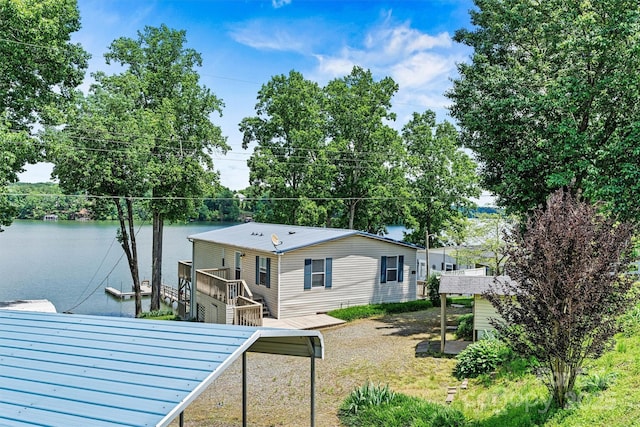 4920 Longfield St, Claremont, NC 28610 - back of house featuring a water view