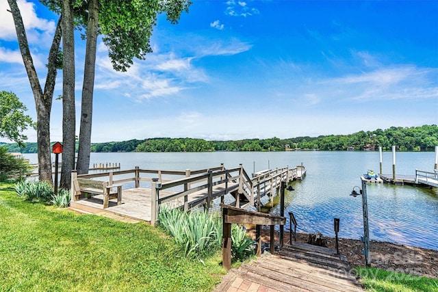 4920 Longfield St, Claremont, NC 28610 - dock area featuring a water view
