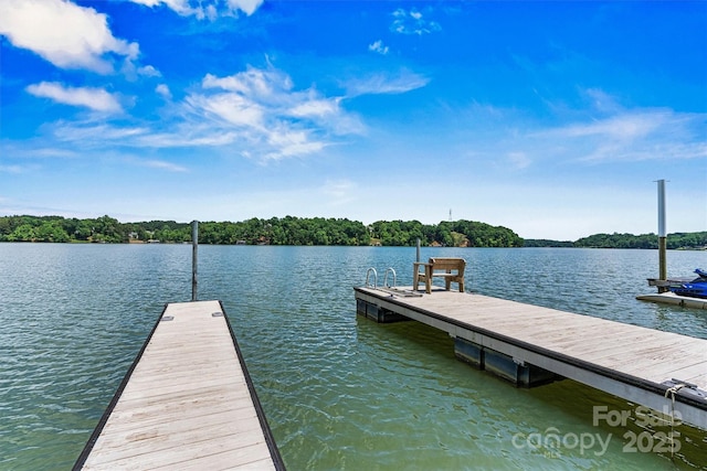 4920 Longfield St, Claremont, NC 28610 - dock area featuring a water view