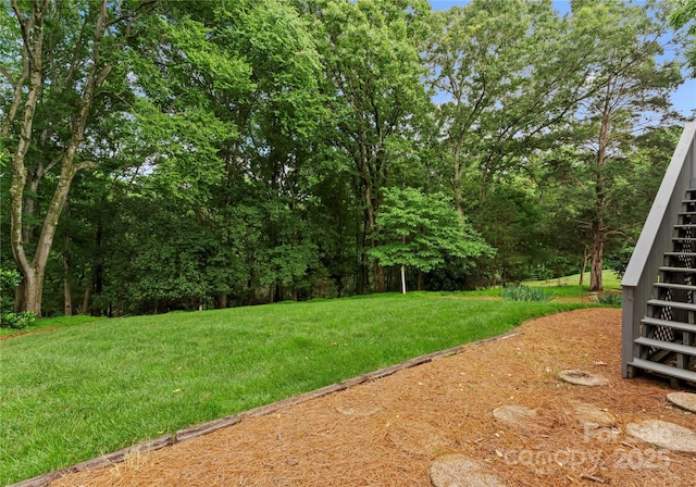 4101 Fairway Downs Ct Unit 9, Charlotte, NC 28277 - view of grassy yard featuring stairs