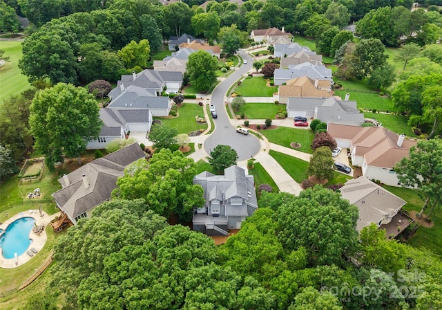 4101 Fairway Downs Ct Unit 9, Charlotte, NC 28277 - aerial view of residential area with a pool area