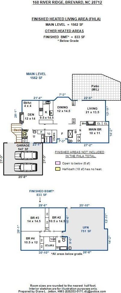168 River Ridge Rd, Brevard, NC 28712 - view of floor plan / room layout
