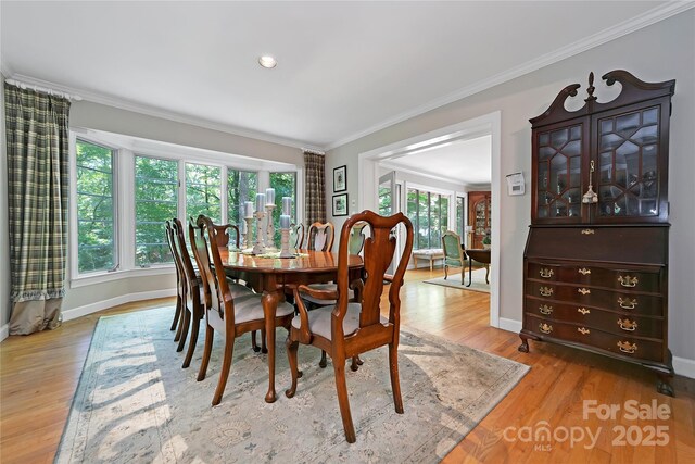 168 River Ridge Rd, Brevard, NC 28712 - dining space featuring healthy amount of natural light, crown molding, wood finished floors, and recessed lighting