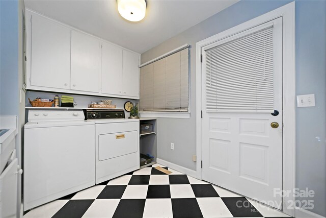 168 River Ridge Rd, Brevard, NC 28712 - laundry room with cabinet space, washer and clothes dryer, and light floors
