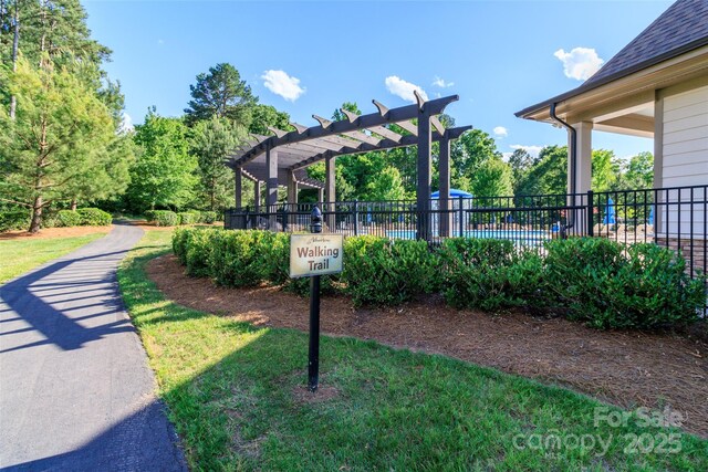 324 Squash Harvest Ct, Matthews, NC 28104 - view of property's community featuring a pergola