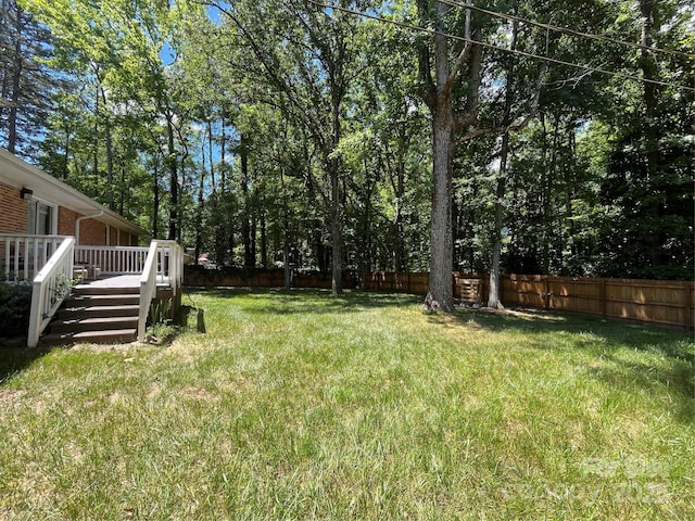 511 Evelyn Ave, Kannapolis, NC 28083 - view of yard with a deck