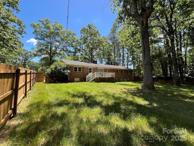 511 Evelyn Ave, Kannapolis, NC 28083 - view of yard with a deck