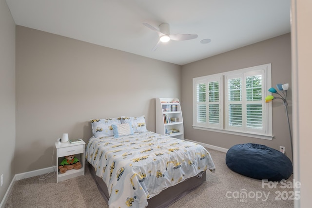 3666 Jacinta Ct, Tega Cay, SC 29708 - bedroom featuring carpet flooring, baseboards, and ceiling fan