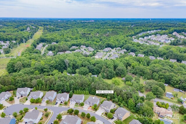3666 Jacinta Ct, Tega Cay, SC 29708 - aerial view of residential area with a forest