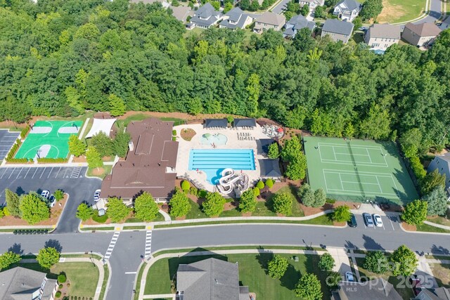 3666 Jacinta Ct, Tega Cay, SC 29708 - aerial view of property's location featuring a pool